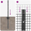 Vidaxl Fence With Posts Steel-116797775-116797793