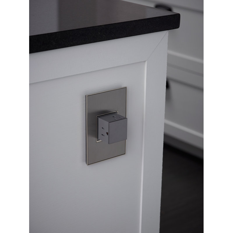 Adorne® 1 - Plaque murale à bascule, Acier inoxydable brossé