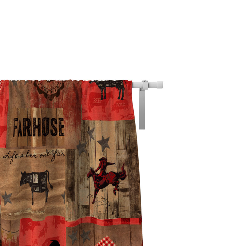 Panneaux de rideaux semi-transparents Patchwork, l 40 po x L 82 po