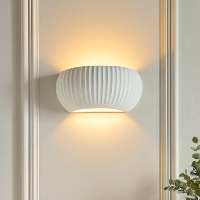 Ceramic Flush Mounted Sconce