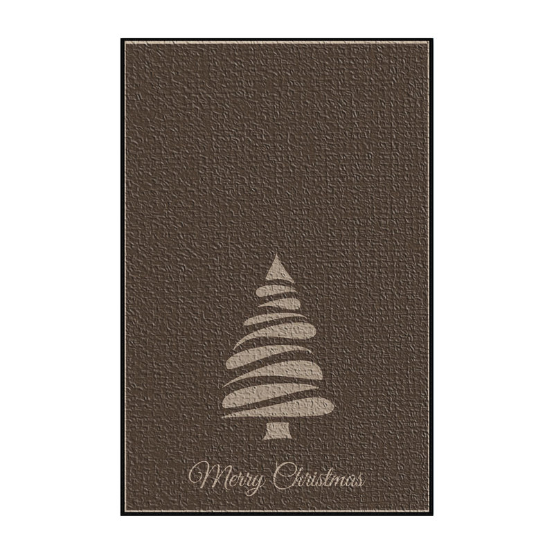 Tapis de noël brown area, Rectangle 2 pi x 3 pi