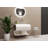 Soprano 36" Wall Mounted Modern S-Shaped Bathroom Sink-90704749