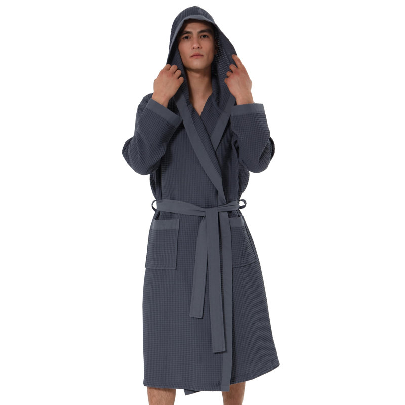 Peignoir pour homme, L 25 pi, Charcoal