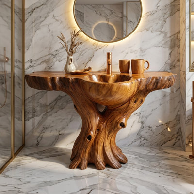 Décoration de meuble-lavabo intégré