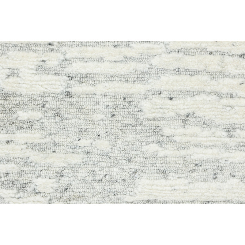 Tapis ivoire et argent noué à la main de haute qualité, Rectangle 8 pi x 10 pi