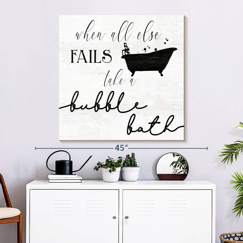 Tergel Take A Bubble Bath, 33" H x 33" W