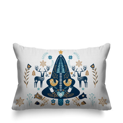 Coussin intérieur / extérieur Scandinavian Christmas Tree
