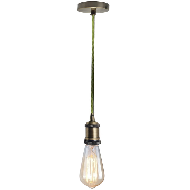 Annahy 1 - Light Single Pendant, Green Brass