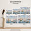 «Pastel Sail Sailers on Calm Water», art mural sur toile tendue-1777147717