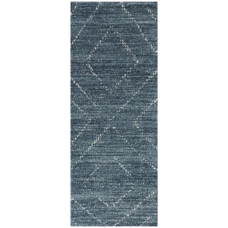 Tapis bleu Beveridge, Tapis de couloir 2 pi 2 po x 7 pi