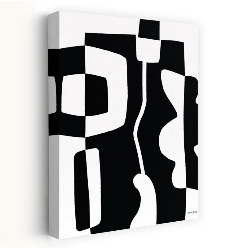 «Opposites Attirer I», art contemporain abstrait, 24" H x 16" W