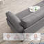 3 Seater Linen Sofa-532574771