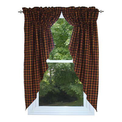 Cotton Checkered Window Valance