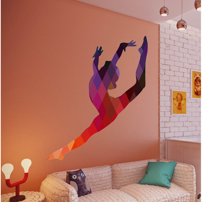 Adhésif décoratif gymnastique gymnastique, H 46 po x l 54 po