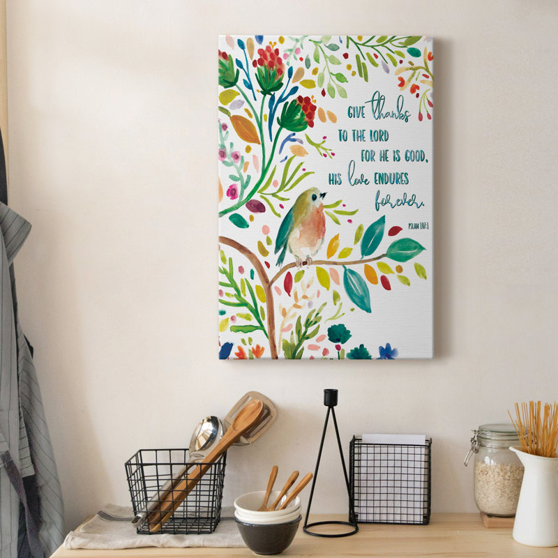 Offrez des mercis - peinture sur toile tendue, H 60 po x l 40 po x P 1 po