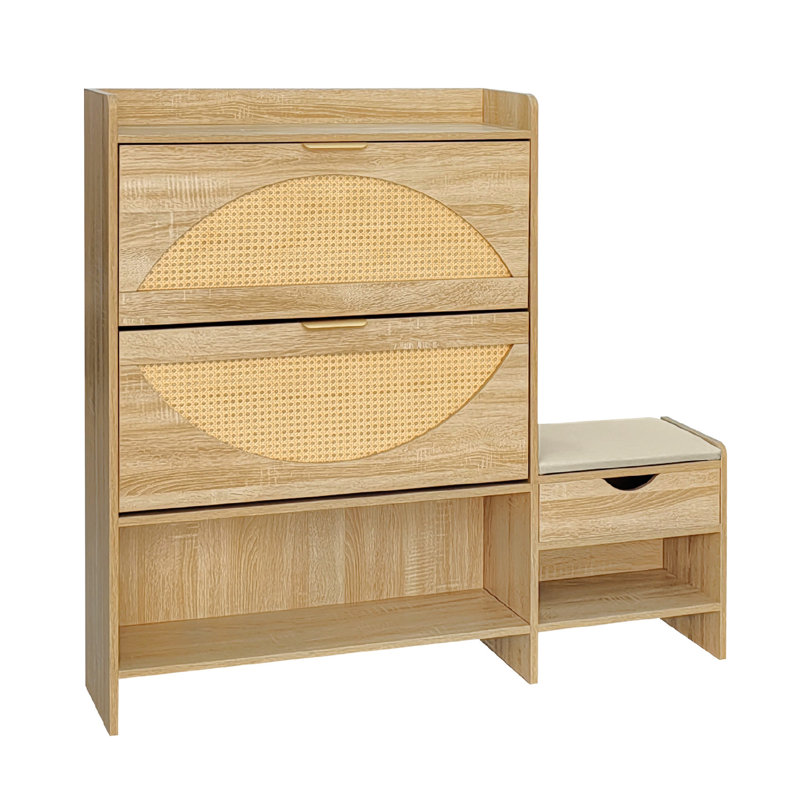 Étagère à chaussures de 47,2 po. Brun, tablettes réglables. Pratique pour l'armoire de salon et de chambre à coucher. Brun. Portes, zone. Zone