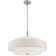 Livex Lighting Transitional Pendant Light With Fabric Shade, Adjustable Height, Steel Build, Damp Rated For Indoor Use