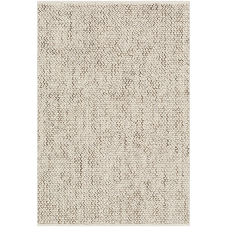 Avera Wool Area Rug in Taupe, Cream