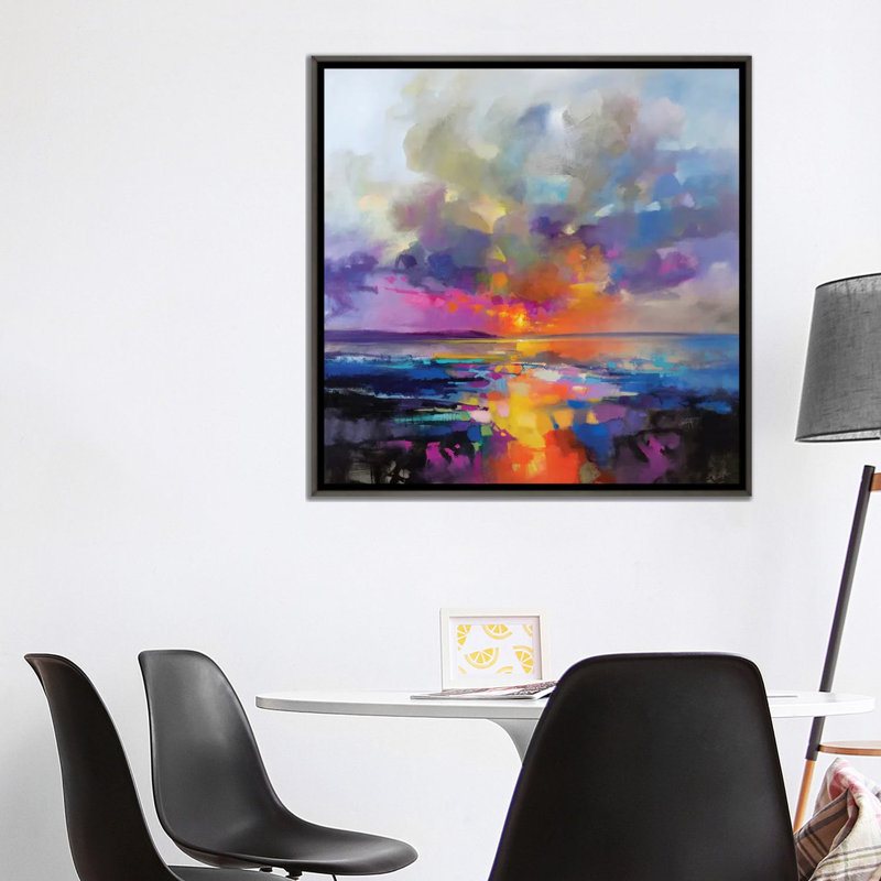 Main Sequence par Scott Naismith - reproduction d'art, Toile avec cadre gris, Aucun mat, H 37 po x l 37 po x P 1,5 po