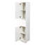 Armoire de rangement de 70,87 po de hauteur avec 2 portes et 2 tiroirs, unité de rangement étroite, tablettes réglables, armoire de plancher pour la salle de bain, le salon, le vestibule, la cuisine