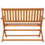 Karla Solid Wood Eucalyptus Outdoor Bench