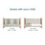 Kuba Cot Bed - Golden Oak / Sage Weave