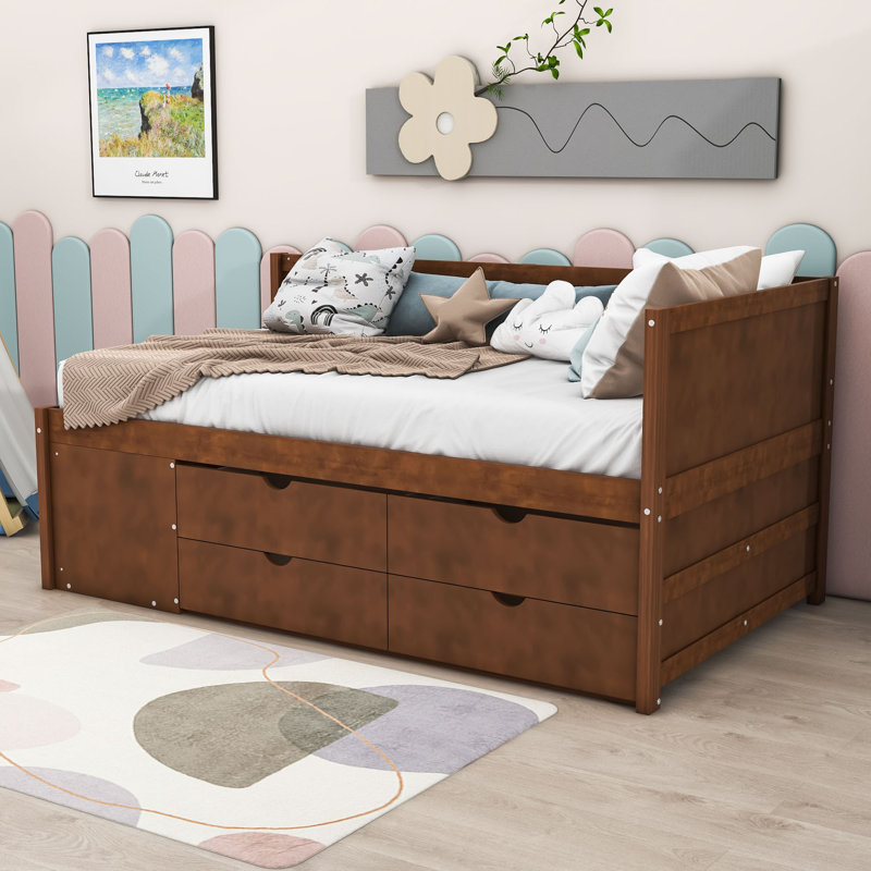 Nagako Wood Daybed, Twin, Walnut
