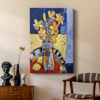 Papier Mache Arrangment III -Custom Wrapped Gallery Cavas