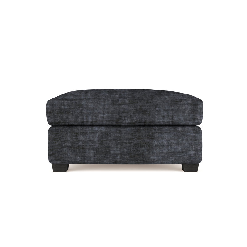 Repose-pieds Thompson, Velours graphite, Patiné