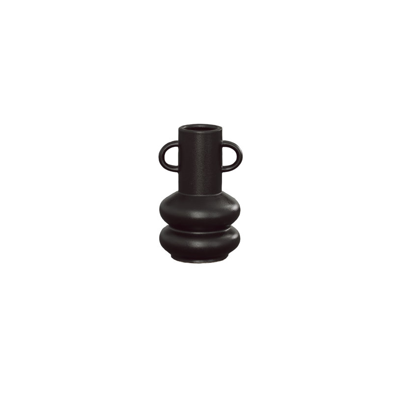Ceramic Vase Matte Finish Black