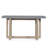 59'' Mordern Solid Wood Console Table with Geometric Base for Entryway  Decor-790780580-790780578
