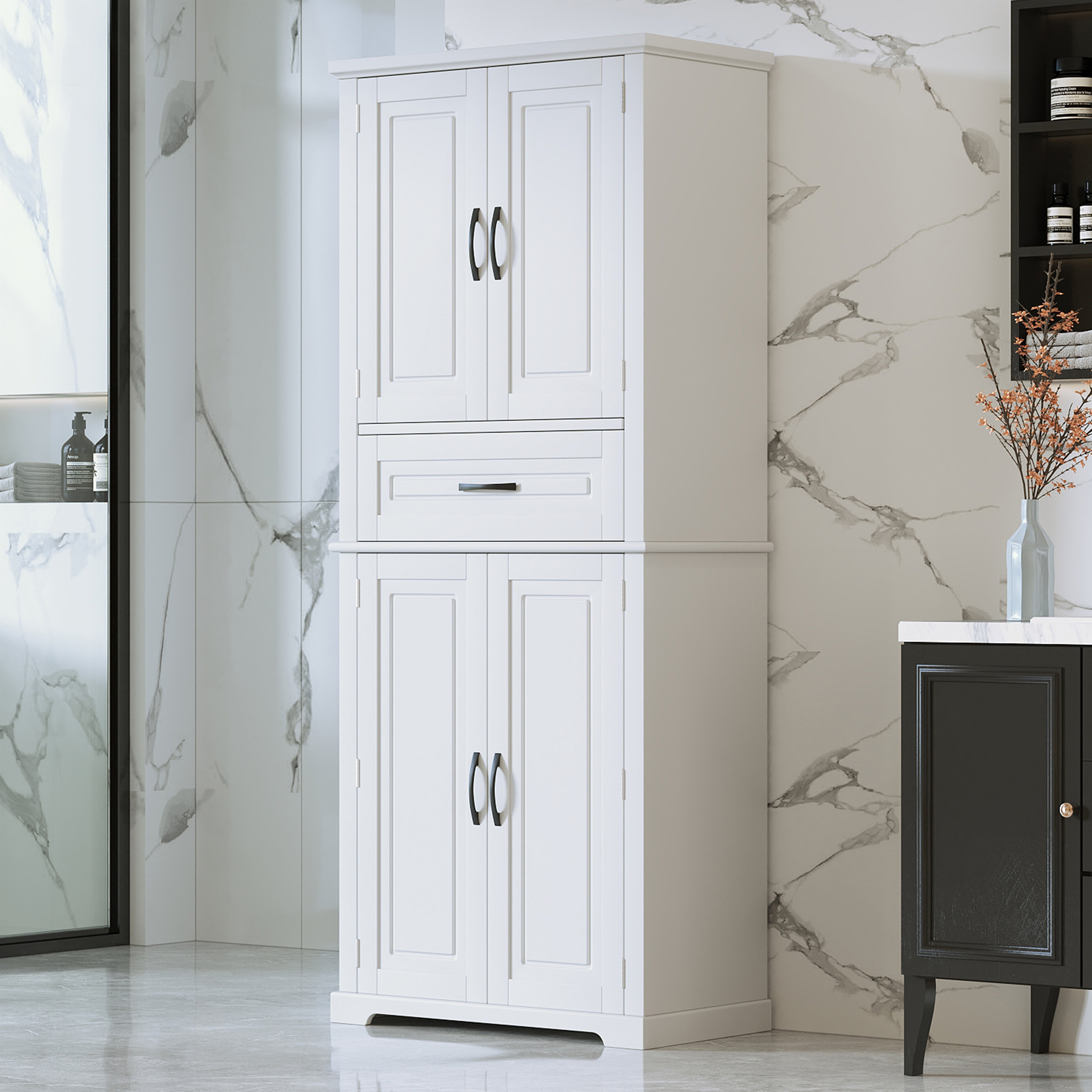 Corrigan Studio Bathroom Storage Cabinet with Multi-Functional Storage ...