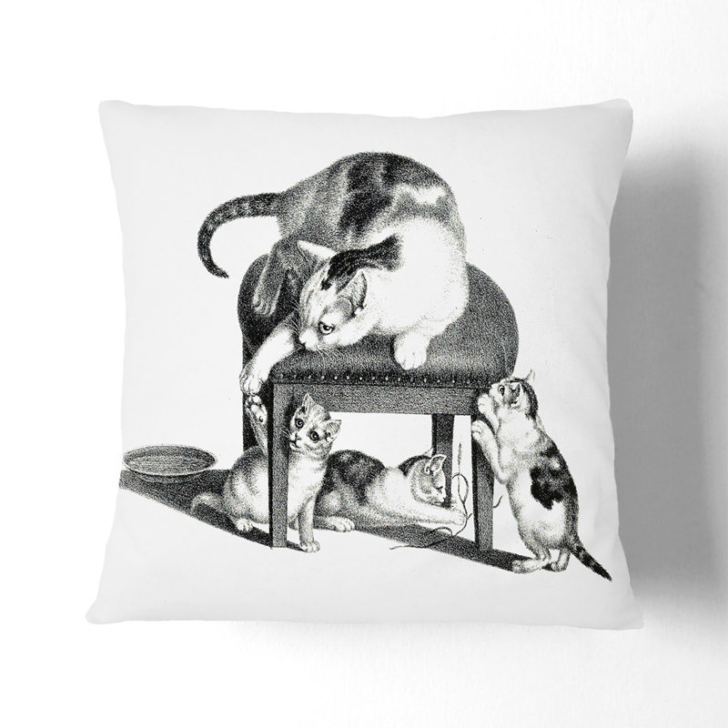 Square Throw Cushion, White, 40cm H x 40cm W x 15cm D