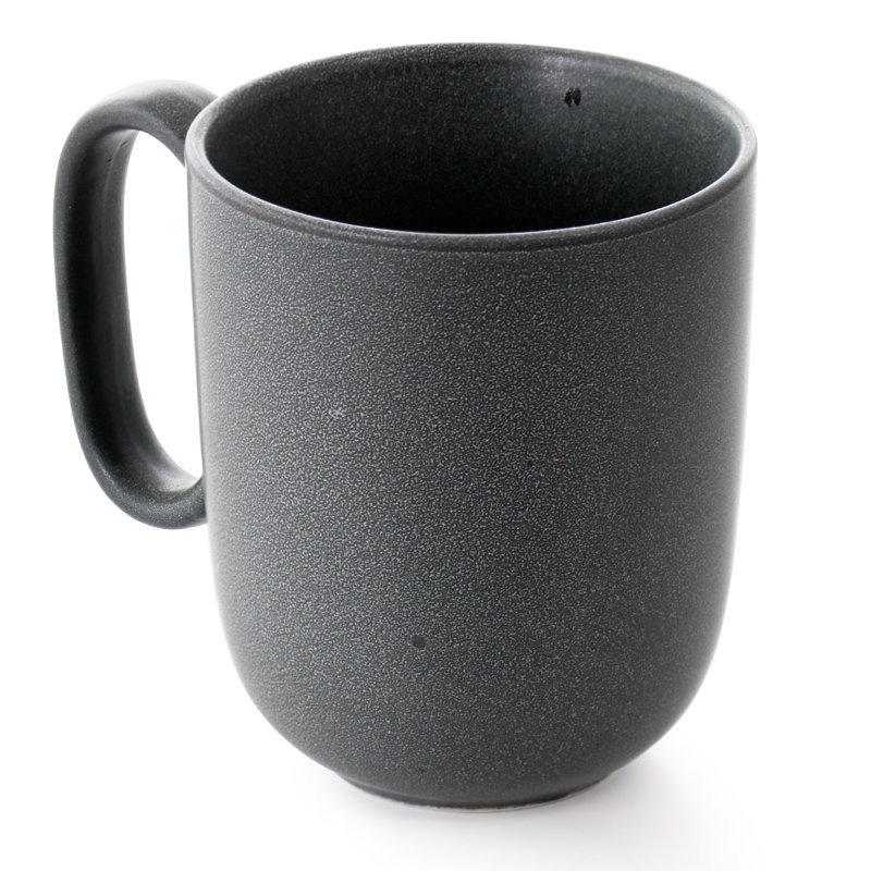 Grande tasse à café en grès, Gris truffe