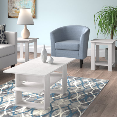 Ayzah 3 Piece Coffee Table Set by Wade Logan