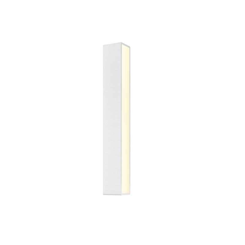 Inside-Out LED Flush Mounted Sconce, Textured White