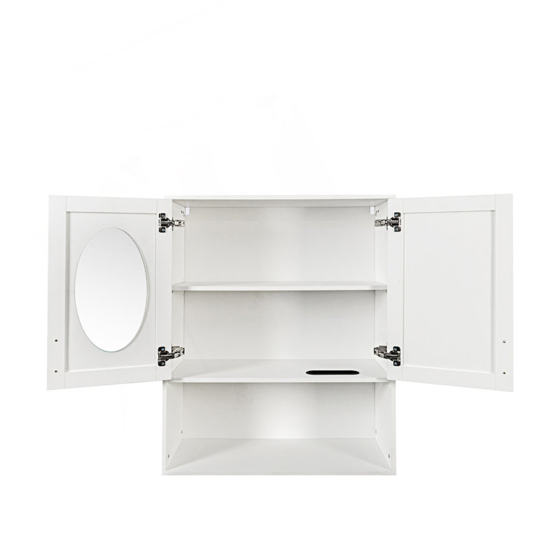 Armoire décorative, armoire de salle de bain, armoire murale à deux portes