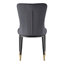Chaise Parsons rembourrée et revêtue de velours-1346321218