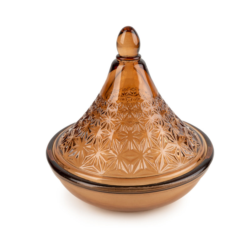 Cinammon Scented Jar Candle with Glass Holder