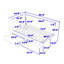 Structure de lit simple tapissier à deux tiroirs avec ports USB et lumières DEL-1851548318