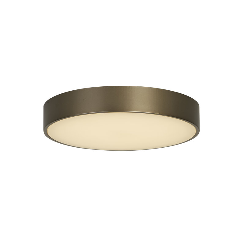 Akansha Plastic LED Flush Mount, Bronze
