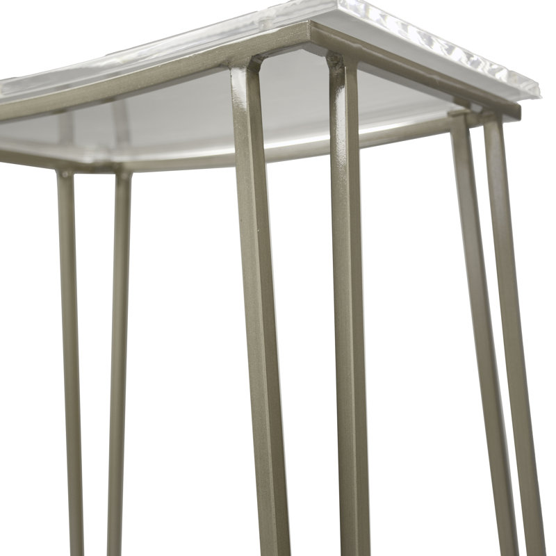 Pierce 24" Counter Stool, Antique Silver