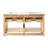 60" Oak Wood Double Bathroom Vanity Set