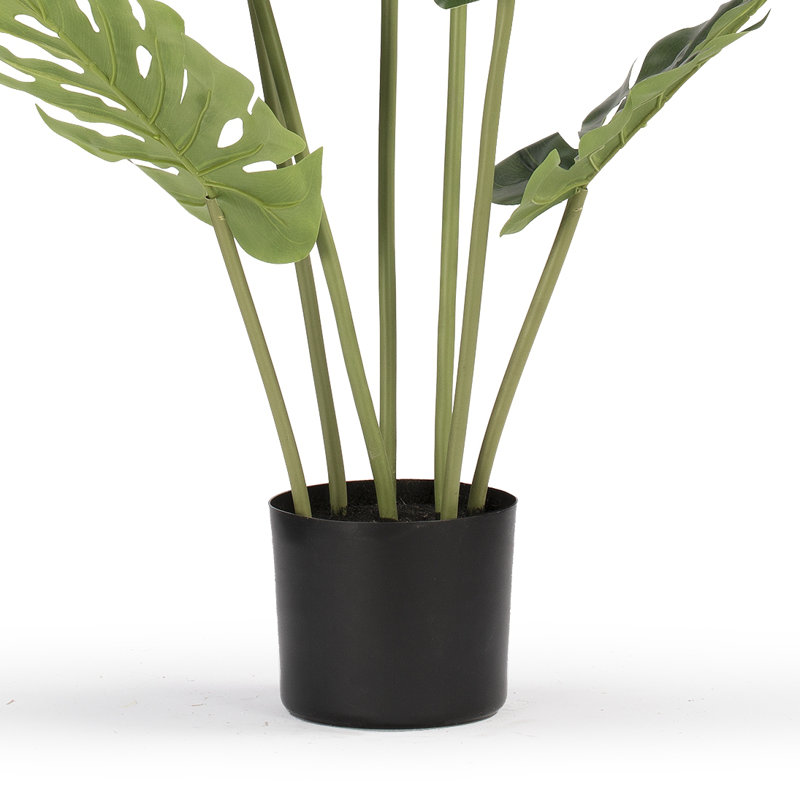 36" Artificial Monstera Tree In Nursery Pot, 36" H x 18" W x 18" D
