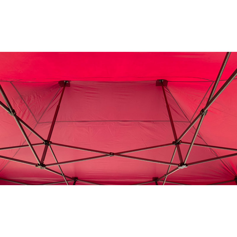 Grasekamp Polyester Replacement Canopy for Gazebo, Red, 200cm H x 430cm W x 285cm D.