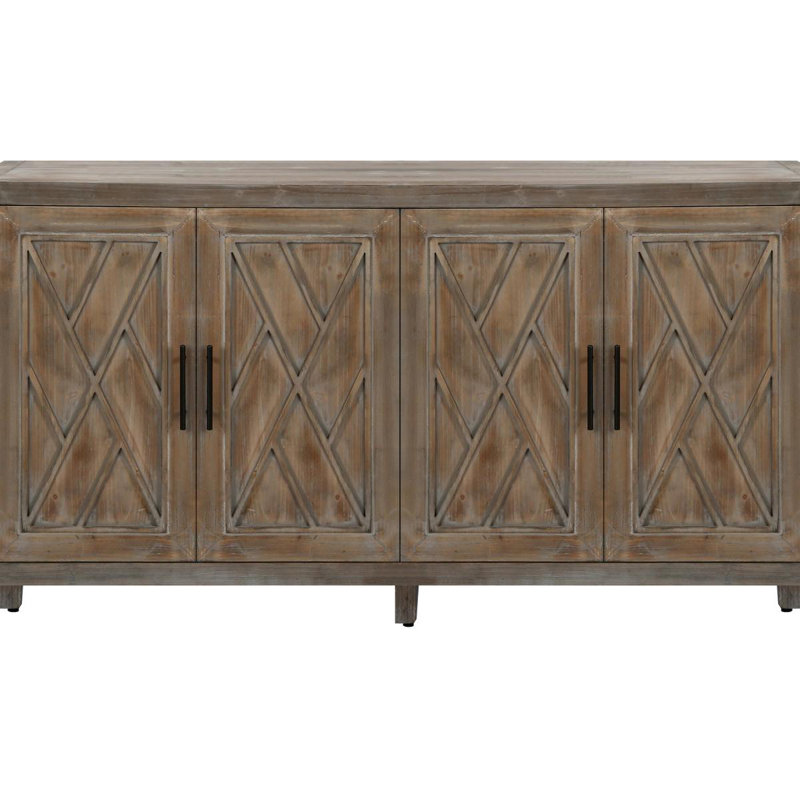 Armoire d'appoint 60 "avec 4 portes Farmhouse