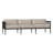 Elegante Aluminum Sofa - Midnight-70062030-48656003-70062046