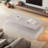 Modern Rectangular Coffee Table With Led Lights, 2 Drawers And Open Storage Shelf-886175085