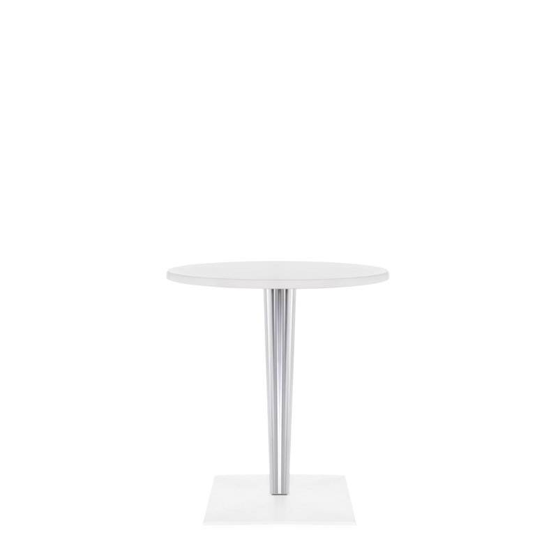 Toptop Per Dr. Yes Coffee Table, 28.38" H x 24" L x 24" W, White Melamine, White Melamine