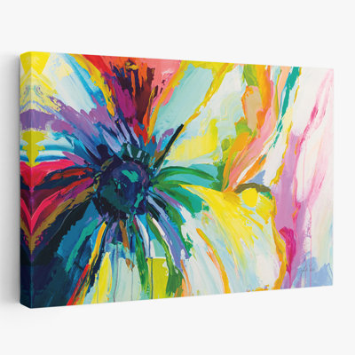 Art abstrait abstrait et turquoise Winsome